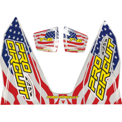 ΑΥΤΟΚΟΛΛΗΤΟ ΕΞΑΤΜΙΣΗΣ PROCIRCUIT T6 STARS & STRIPES