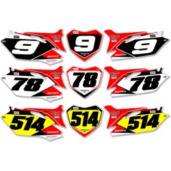 ΑΥΤΟΚΟΛΛΗΤΑ  NUMBER PLATE HONDA MOTOCROSS