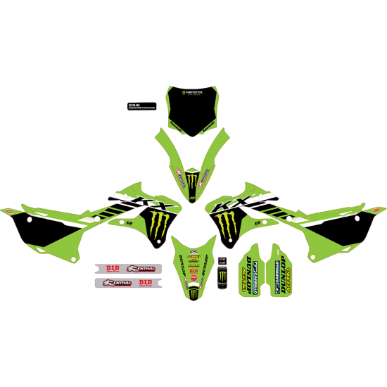 ΑΥΤΟΚΟΛΛΗΤΑ ΣΕΤ D'COR KAWASAKI KX 85 2022 - 2024