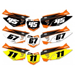 ΑΥΤΟΚΟΛΛΗΤΑ NUMBER PLATE ΚTM MOTOCROSS