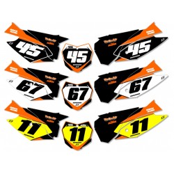 ΑΥΤΟΚΟΛΛΗΤΑ NUMBER PLATE ΚTM MOTOCROSS