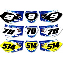 ΑΥΤΟΚΟΛΛΗΤΑ NUMBER PLATE YAMAHA MOTΟCROSS